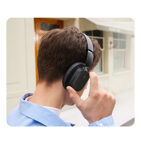 Навушники Baseus Bowie H1i, чорна, бездротова, bluetooth 5.3, #A00050402113-00 Прев'ю 3