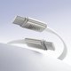 USB кабель Hoco X125, 2xUSB тип-C, 100 см, 60 Вт, белый, плоский, в нейлоновой оплетке, #6942007671699 Превью 1