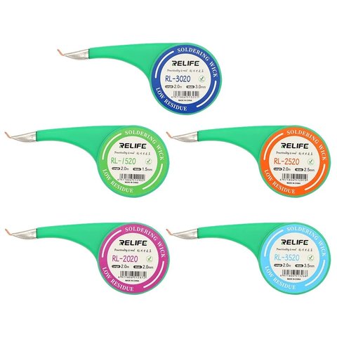 Desoldering Wick RELIFE RL-2020, ((W) 2.0 mm, (L) 2 m) Preview 1