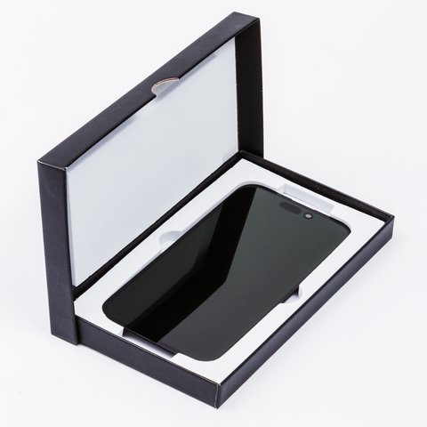 LCD compatible with iPhone 14 Pro, (black, with frame, (OLED), GX OEM hard) Preview 2