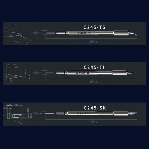 Паяльное жало Mechanic C245-TS, с изгибом Превью 7