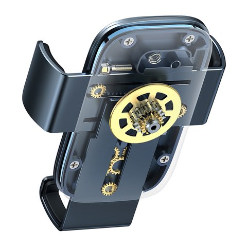 Автомобильный держатель Baseus Metal Age II, серый, на дефлектор, #SUJS030013 Превью 2
