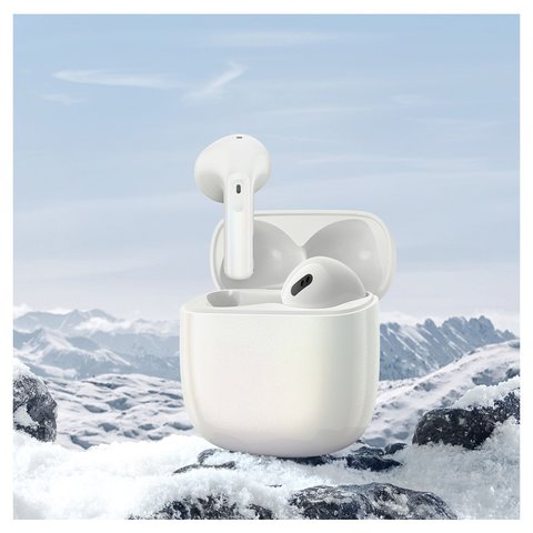 Auricular Baseus Storm 3, inalámbrica, blanco, con funda de carga, con cable USB Tipo-C, #NGTW140102 Vista previa  1