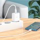 Adaptador de red Hoco C105A, 20 W, Power Delivery (PD), blanco, con cable USB tipo C - USB tipo C, 2 puertos, #6931474782922 Vista previa  2