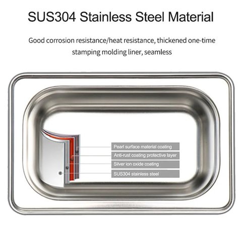 Baño de ultrasonido Sunshine SS-6508T, 0.8 l, 50 W Vista previa  2