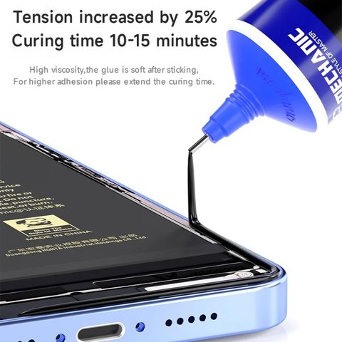 Adhesivo Mechanic R7, de alta temperatura, negro, para pegar tapas traseras, para marcos de pantalla, 60 ml Vista previa  4