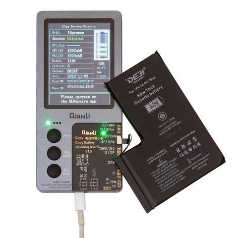 Batería Deji puede usarse con Apple iPhone 14 Pro Max, Li-ion, 3.86 V, 4750 mAh, mayor capacidad, sin mensaje de error, decode battery Vista previa  1