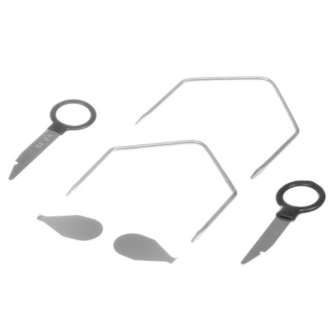 Набор инструментов для снятия штатных и нештатных автомагнитол (сталь, 38 предметов) Превью 4