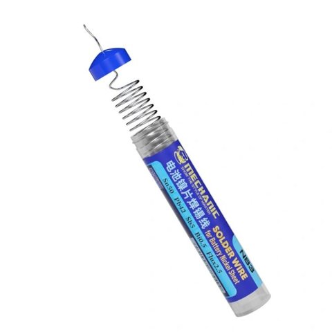 Припій Mechanic N83, 0,8 мм, 25 г, для паяння нікелевих пластин акумуляторів Прев'ю 2