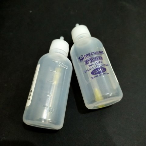 Баночка для жидкости с дозатором Mechanic MC-PE50, 50 мл, для спирта, антистатичная Превью 1