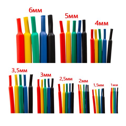 Термозбіжна трубка, 1 м, 2,5 мм, червона Прев'ю 1