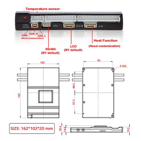 BMS-контролер JIKONG JK-BD6A24S10P, 100 А, для LiFePO4/Li-ion/LTO акумуляторів Прев'ю 4
