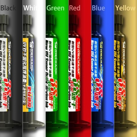 Паяльна маска Mechanic SU3, жовта, 10 мл, ультрафіолетова Прев'ю 4