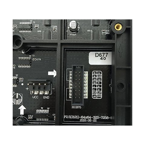 LED-модуль Hoozoe для рекламных екранов P2.5-RGB-SMD (320 × 160 мм, 128 × 64 точек, IP20, 1000 нт) Превью 1