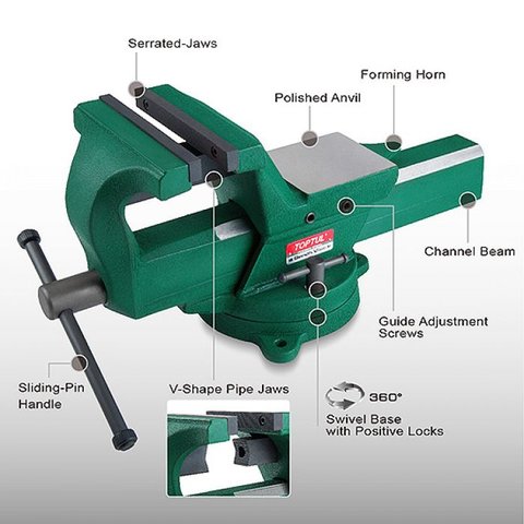 Лещата слюсарні TOPTUL DJAD0104 Прев'ю 1