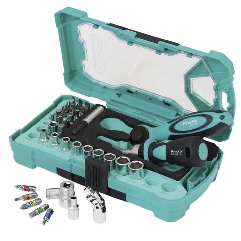 Набор бит с трещоткой и ключом Pro'sKit SD-2317M Превью 5